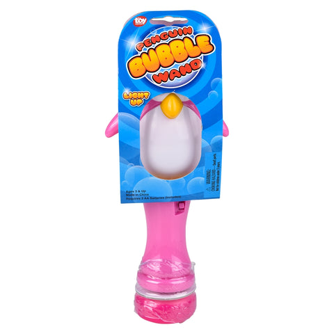 8" PENGUIN LIGHT-UP BUBBLE WAND LLB Light-up Toys