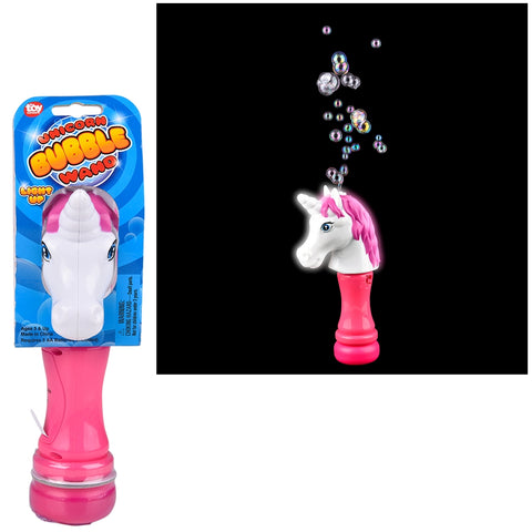 8" UNICORN LIGHT-UP BUBBLE WAND LLB Light-up Toys