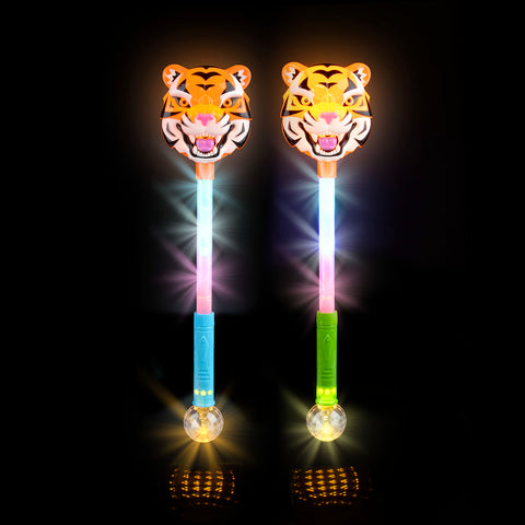 21" Light-Up Tiger Magic Ball Wand