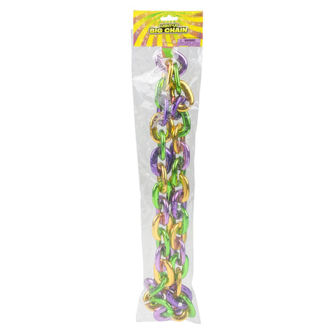 38" LIGHT-UP BIG CHAIN MARDI GRAS NECKLACE LLB Light-up Toys