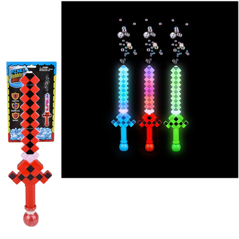 20" Light-Up Pixel Bubble Sword - LLB Toys
