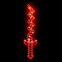 24" Light-Up Pixel Zigzag Sword With Sound