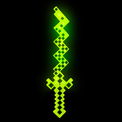 24" Light-Up Pixel Zigzag Sword With Sound