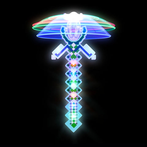 13" Light-Up Pixel Spinner Wand LLB Light-up Toys