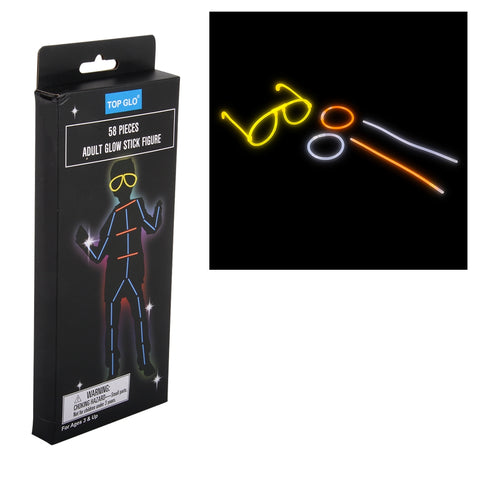 58pc Glow Figure Set - LLB Toys