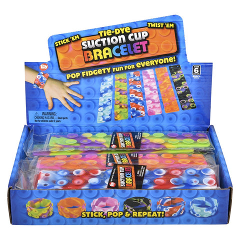 Tiedye Suction Sticky Strips Silicone Bracelet - LLB Toys