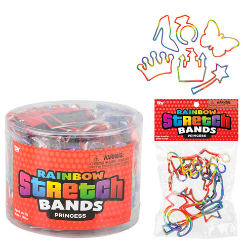 PRINCESS RAINBOW SILICONE STRETCH BANDS LLB kids toys