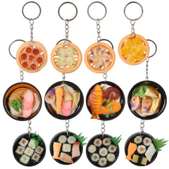 1.5" Asian Food Key Ring Assortment
