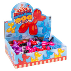 2.4" Stretchy Balloon Dog Clip On 24ct- LLB Toys