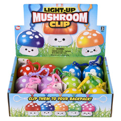 2" Light-Up Mushroom Clip Ons - LLB Toys