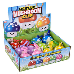 2" Light-Up Mushroom Clip Ons - LLB Toys