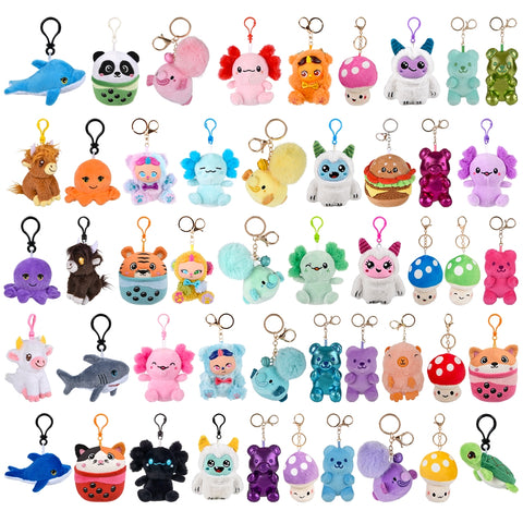 Plush Clip On Mix 3"-4.5" 144 Pcs/Case - LLB Toys