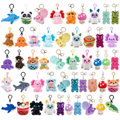 Plush Clip On Mix 3"-4.5" 144 Pcs/Case