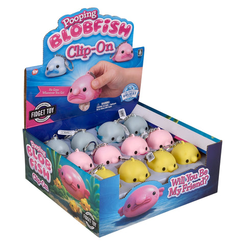 2" Pooping Blobfish Clip On - LLB Toys