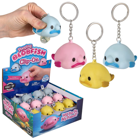 2" Pooping Blobfish Clip On - LLB Toys