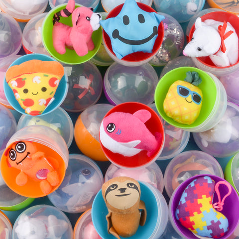4" Capsule Kit - Plush (50 Pcs/case) 1/8 LLB Plush Toys