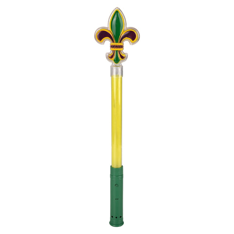 19" Light-Up Fleur De Lis Tri-Color Wand - LLB Toys