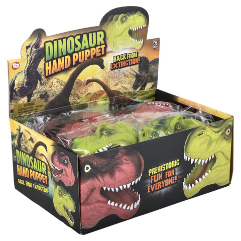 STRETCHY DINOSAUR HAND PUPPET 6" LLB kids toys