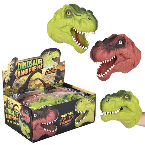 STRETCHY DINOSAUR HAND PUPPET 6" LLB kids toys