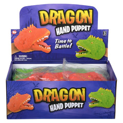 Stretchy Dragon Hand Puppet 6" LLB kids toys