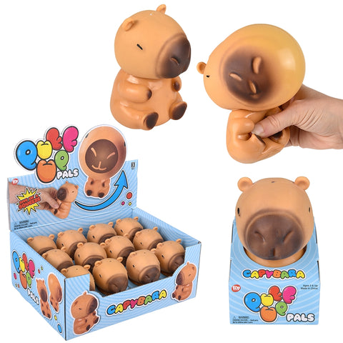 4" Puff-Up Pal Capybara 12ct - LLB Toys