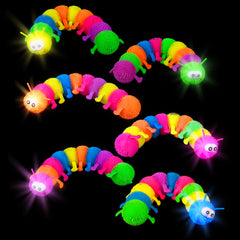 12" Light-Up Jumbo Caterpillar Puffer 12ct