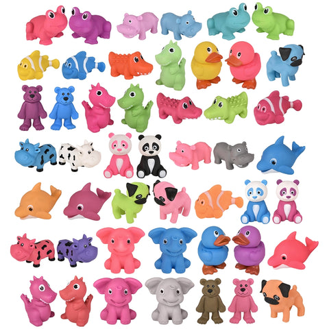 RUBBER ANIMAL WITH SOUND MIX 6-9" LLB kids toys