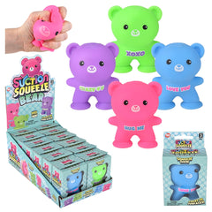 3" Suction Squeeze Bear 12ct - LLB Toys