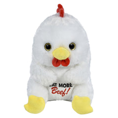 8.5" Belly Buddy Chicken Eat More Beef - LLB Toys