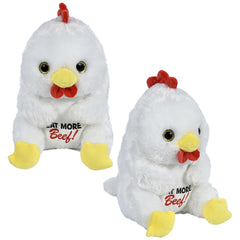 8.5" Belly Buddy Chicken Eat More Beef - LLB Toys