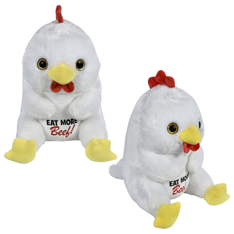 13" Belly Buddy Chicken Eat More Beef Plush - LLB Toys