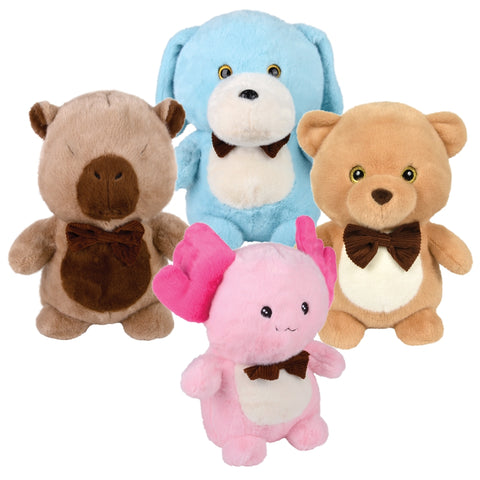 25" Mink Bow Tie Animals  Plush - LLB Toys