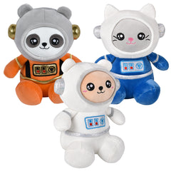 8.5" Dressed Astronaut Animals- LLB Toys