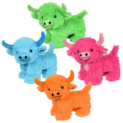 (T) 8" Highland Cow Colorful