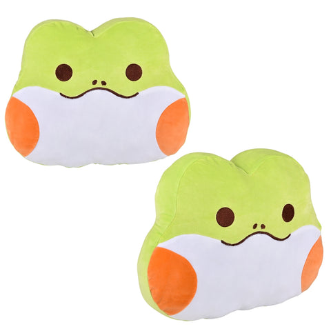 16" Kawaii Frog Plush Pillow- LLB Toys