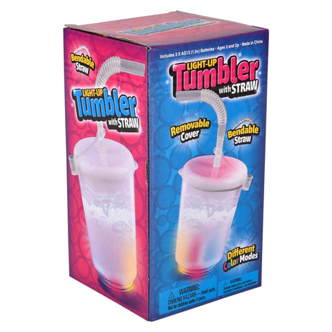 12oz Light-Up Tumbler With Straw - LLB Toys