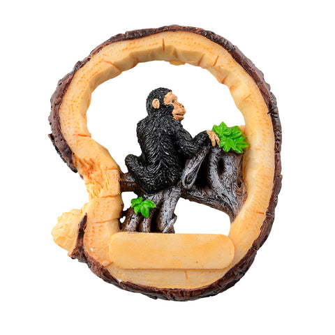 MONKEY RESIN TREE BARK MAGNET LLB kids toys