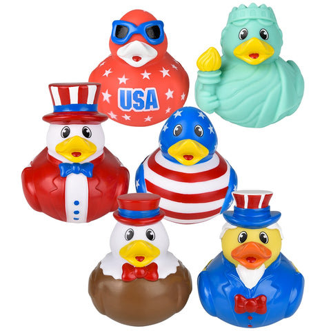 2" Patriotic Rubber Duckies - LLB Toys