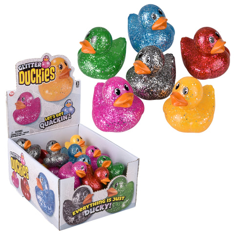 Sparkle Duckies 2" 24/Disp - LLB Toys