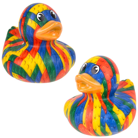 2" Block Print Duckies - LLB Toys