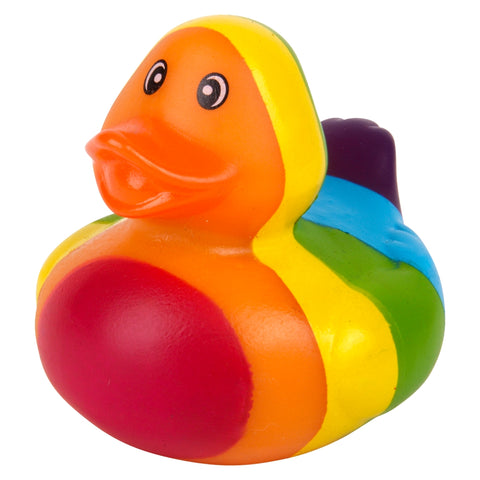 2" Rainbow Stripe Ducky - LLB Toys