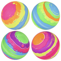 6" Neon Paint Brush Stripes Vinyl Ball LLB kids toys