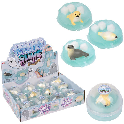 3" Arctic Iceberg Harp Seal Slime 12ct - LLB Toys