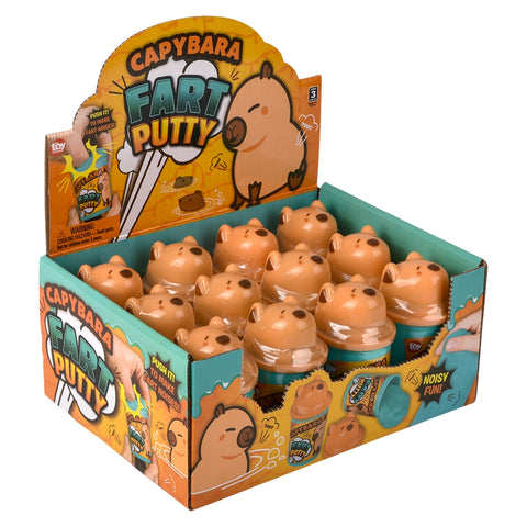 3" Capybara Fart Putty 12ct- LLB Toys