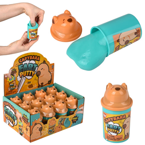 3" Capybara Fart Putty 12ct- LLB Toys