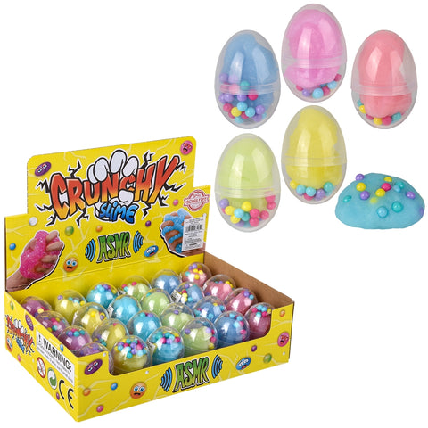 2.4" Crunchy Clay Slime Egg 24ct - LLB Toys