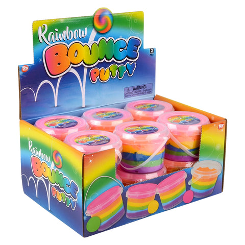 4" RAINBOW BOUNCING PUTTY LLB Slime & Putty
