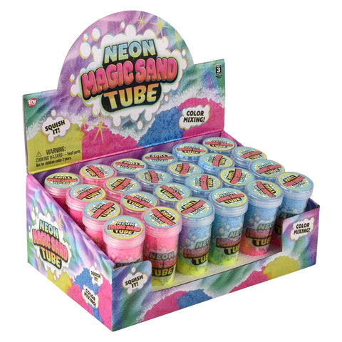 3.75" Neon Magic Soft Putty Tube 24ct - LLB Toys