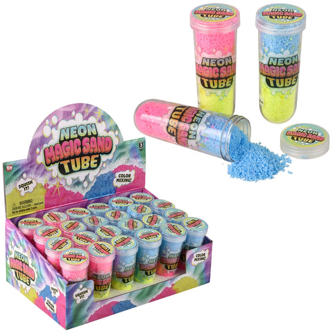 3.75" Neon Magic Soft Putty Tube 24ct - LLB Toys