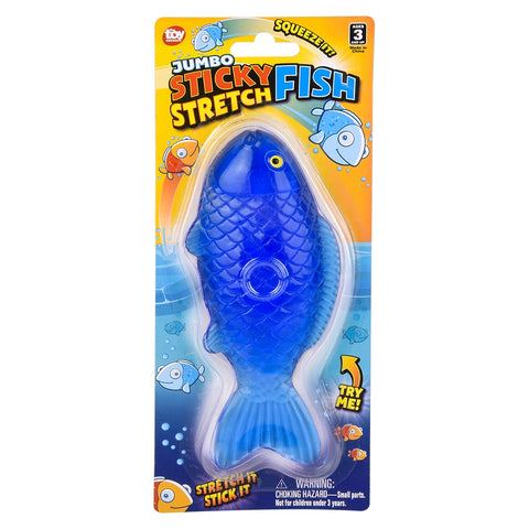 7.5" Jumbo Sticky Stretch Fish - LLB Toys